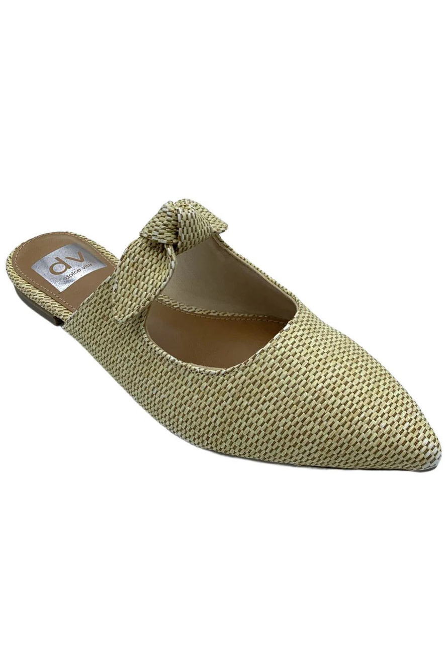 DV by Dolce Vita Women's Christian Slip-On Pointed Toe Flats Raffia - Medium